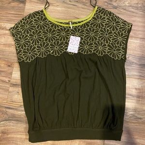 NWT Free People Olive Top